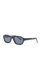 SUB004 Transparent Blue Lens Sunglasses